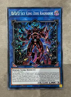DOOD-EN049 D/D/D Sky King Zeus Ragnarok Secret Rare 1st Ed YuGiOh - Image 1