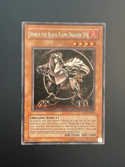 Yu-Gi-Oh! Yugioh Horus The Black Flame Dragon LV4 SOD-EN006 Ultimate, Rare - Image 1