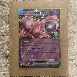 Team Rocket's Mewtwo EX Destined Rivals Promo 216 Holo Pokemon Card - Mint - Image 1