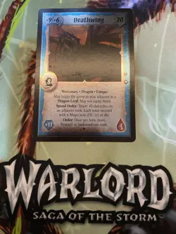 Warlord Saga of the Storm - Deathwing FOIL - Eye of the Storm Promo Card - Image 1