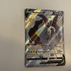 Pokemon - Dubwool V - SV120/SV122 - SWSH Shining Fates - Shiny Vault Card - Image 3