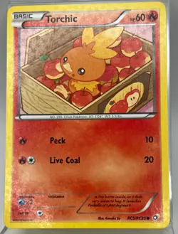 Torchic RC5/RC25 Radiant Collection Legendary Treasures Pokemon Card 2013 LP - Image 1