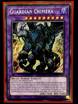 Guardian Chimera Secret Rare 1st Edition Mint Yu-Gi-Oh! Card [RA02-EN023] - Image 1