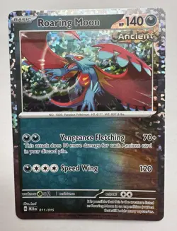 Roaring Moon - 011/015 - M24 EN Holo Mcdonald's Dragon Discovery Pokemon Card - Image 1
