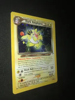 Pokemon Dark Ampharos Holo Rare Card Neo Destiny 1/105 NM/LP - Image 3