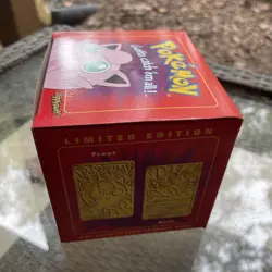 1999 Burger King Pokemon 23K Plated Gold JIGGLYPUFF Card Box Sealed #39 - Image 3