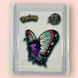 Demon Slayer Pokemon Crossover Shinobu, Beauty, Butterfree, HOLO Foil Card NM - Image 2