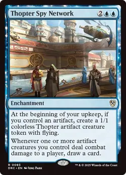 THOPTER SPY NETWORK mtg NM-M Commander Aetherdrift 1 Rare - Image 1