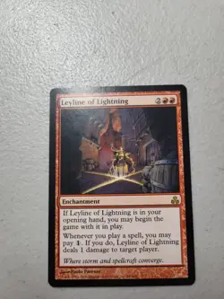 1x Magic the Gathering MTG Leyline of Lightning Guildpact LP Free Shipping - Image 1