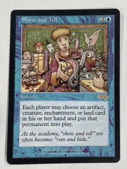 Show And Tell Urzas Saga LP Light Play MTG Magic The Gathering B - Image 1