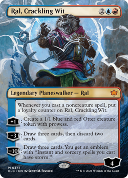 Ral, Crackling Wit (Borderless) Bloomburrow - Near Mint - Image 1