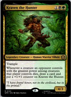 Kraven the Hunter R Legendary Creature - Human Warrior Villain Marvel's Spider-M - Image 1