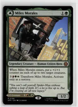 MTG Miles Morales Ultimate Spider-Man 108 regular M Marvel's Spider-Man NM - Image 1