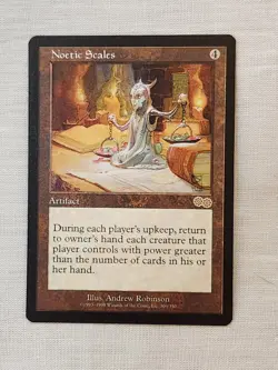 NM Noetic Scales Urza's Saga Mtg Magic the Gathering - Image 1