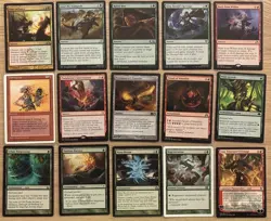 Budget Casual MTG Commander Deck Green Red X Spells With Muerra Trash Tactican - Image 4