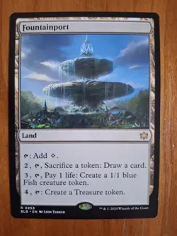 Fountainport BLB 253 Rare Bloomburrow Land LP MTG - Image 1
