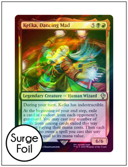 1x Kefka, Dancing Mad, Surge Foil, Final Fantasy, Magic MTG NM - Image 1