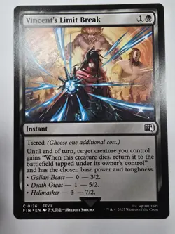 Vincent's Limit Break - Final Fantasy - NM - MTG Magic - Common - Instant - Image 1
