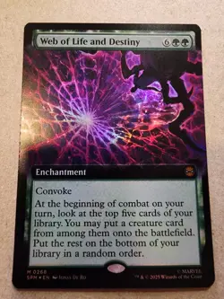 Web of Life and Destiny - #268 Foil (Extended Art) Marvel's Spider-Man - Mtg - Image 1