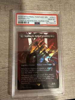 Magic: The Gathering Final Fantasy Sephiroth (Surge Foil) (Borderless) PSA 10 - Image 1