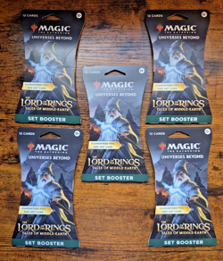 MTG The Lord of the Rings: Tales of Middle-Earth Sleeved Booster 5 PACK Lot S055 - Image 1