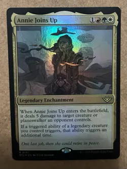 Foil* Annie Joins Up - Outlaws of Thunder Junction - NM MTG - Image 1