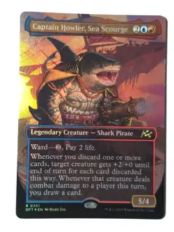 Captain Howler, Sea Scourge (Borderless) Aetherdrift Foil - Image 1