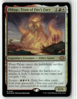 Magic the Gathering Modern Horizons 3 Phlage, Titan of Fire's Fury Foil - Image 1