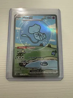 Mew EX 232/091 Special Illustration Rare Paldean Fates Pokemon (Bubble Mew) - Image 1