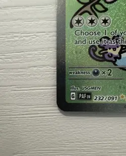 Mew EX 232/091 Special Illustration Rare Paldean Fates Pokemon (Bubble Mew) - Image 4