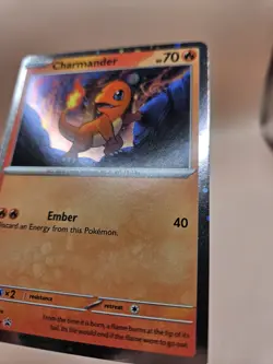 HD GALAXY Swirl Holo Charmander #47 Pokemon 151 Black Star Promo - Image 3