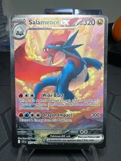 Pokemon TCG Journey Together Salamence EX #187/159 Special Illustration Rare - Image 1