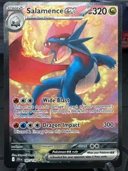 Pokemon TCG Journey Together Salamence EX #187/159 Special Illustration Rare - Image 3