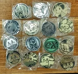 Lot of 15x Official Pokemon TCG Coins - Image 1