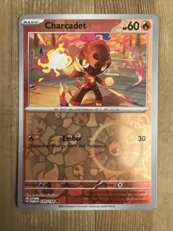Pokemon TCG Charcadet Scarlet & Violet Base Set 039/198 Reverse Holo Common - Image 1