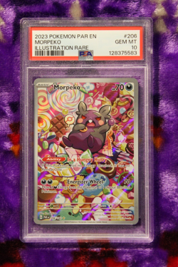 Pokemon TCG Morpeko 206/182 SV04: Paradox Rift Holo PSA Grade 10 - Image 1
