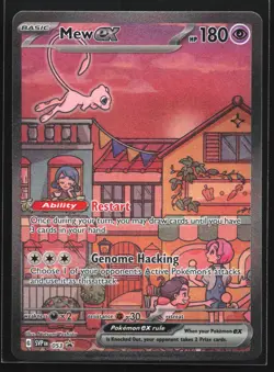 Pokemon Mew ex SVP 053 Scarlet & Violet 151 UPC Holo Black Star Promo NM - Image 1