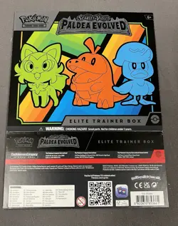 Pokemon Paldea Evolved ETB Cover for Elite Trainer Box Starters Replacement - Image 1