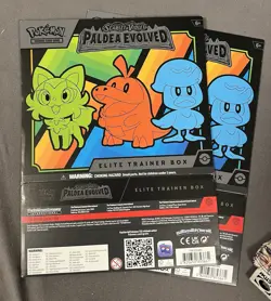 Pokemon Paldea Evolved ETB Cover for Elite Trainer Box Starters Replacement - Image 2