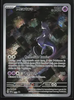 Pokemon Mewtwo SVP 052 Scarlet & Violet 151 Full Art Holo Black Star Promo NM - Image 1