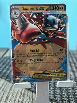 Pokemon TCG Mega Evolution Mega Lucario ex 077/132 English NM - Image 1