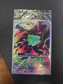 Bulbasaur Box Topper Promo 133/132 Pokemon ME01 Mega Evolution Stamped Promo - Image 1