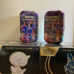Pokemon Mega Evolution Mega Lucario & Gardevoir ETB & Tin Bundle SEALED Lot of 2 - Image 2