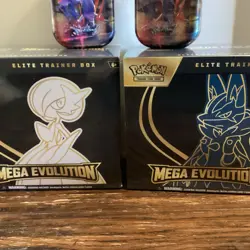 Pokemon Mega Evolution Mega Lucario & Gardevoir ETB & Tin Bundle SEALED Lot of 2 - Image 3
