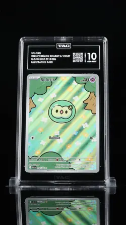 ‼SOLOSIS 2025 POKEMON SCARLET & VIOLET BLACK BOLT #118 ILLUSTRATION RARE TAG 10 - Image 1