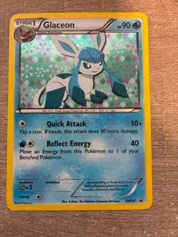 2013 POKEMON BLACK STAR PROMO GLACEON [STAGE 1] #BW90 HOLO FOIL - Image 1