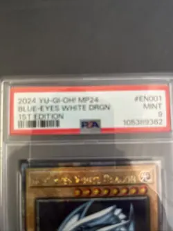 2024 Yu-Gi-Oh! 25th Anniversary Tin Dueling Mirrors Blue-eyes White DRGN PSA 9 - Image 3
