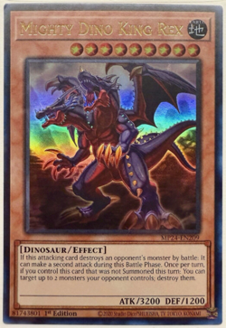 Yu-Gi-Oh! - Mighty Dino King Rex MP24-EN209 - Ultra R. - 1st Ed. - Image 1