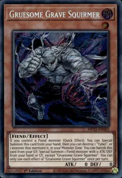 Gruesome Grave Squirmer 1st Prismatic Secret MP25-EN065 Yu-Gi-Oh! - Image 1