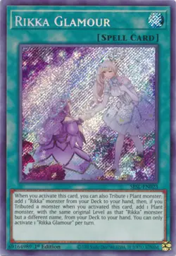 Yugioh! Rikka Glamour - SESL-EN023 - Secret Rare - 1st Edition Near Mint, Englis - Image 1